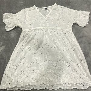 SHEIN embroidered swimsuit coverup